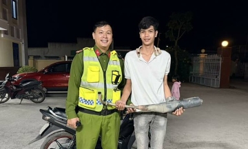 Police exchange modified exhaust pipes for rice