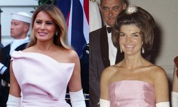 Melania Trump's dress evokes Jackie Kennedy's iconic style