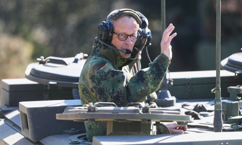 German chancellor highlights NATO ties amid tensions with Trump