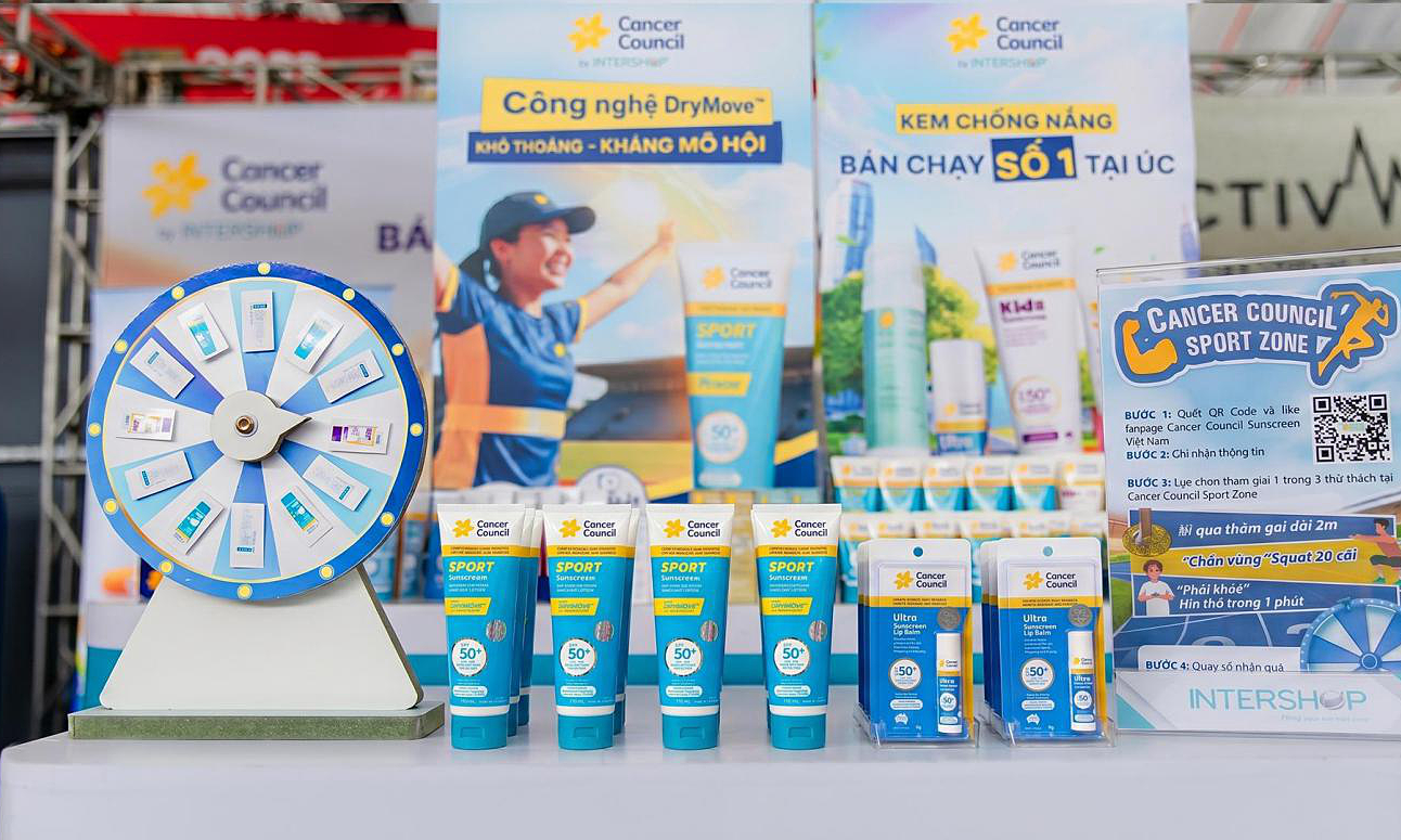 Cancer Council sponsors sunscreen products for VnExpress Marathon