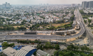 Bridge opens at Ho Chi Minh City's largest three-level interchange