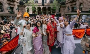 Blocking New York's busiest avenue for a wedding