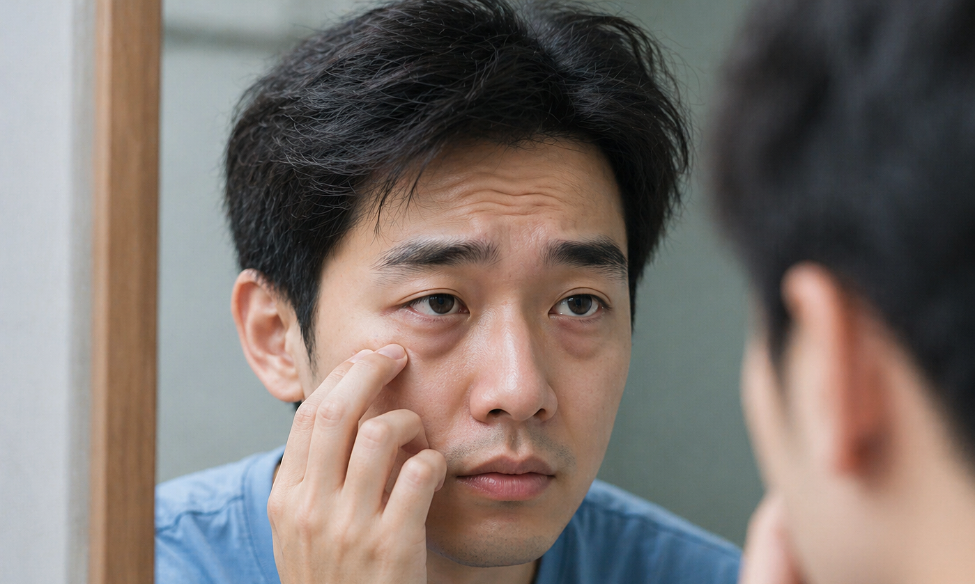 Prolonged under-eye bags warn of kidney disease