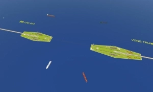 Proposal for two 20-meter deep artificial islands on the Can Gio sea-crossing route