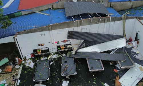 Thunderstorms, hailstorms injure five, damage 350 homes
