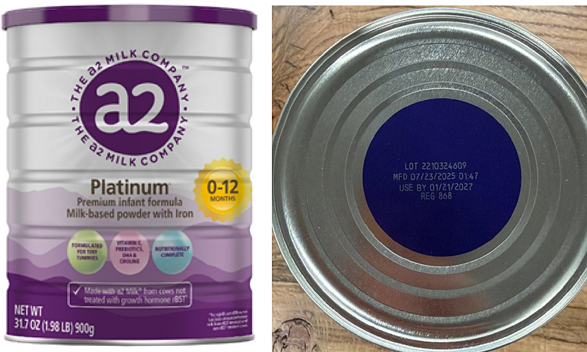 Over 63,000 cans of a2 infant formula recalled due to toxin discovery