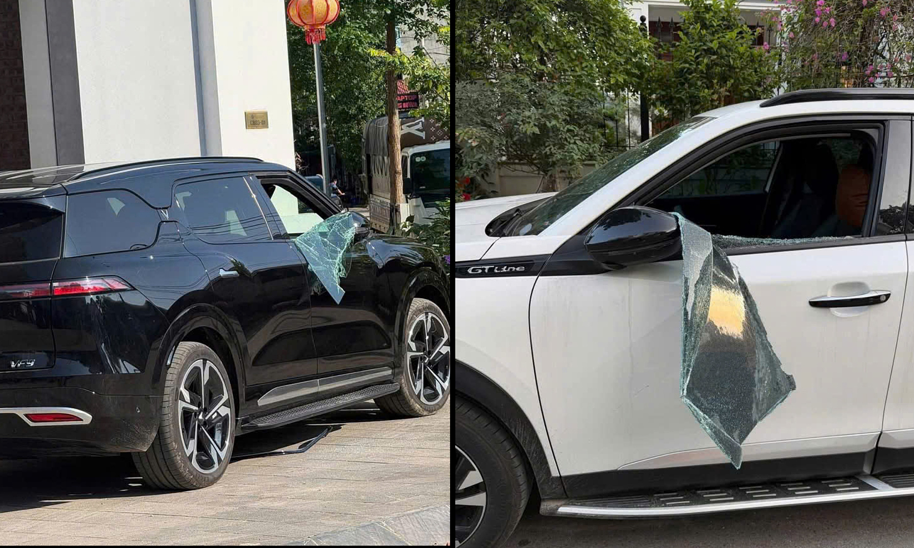 Using a screwdriver to smash car windows in a villa area, stealing money from vehicles