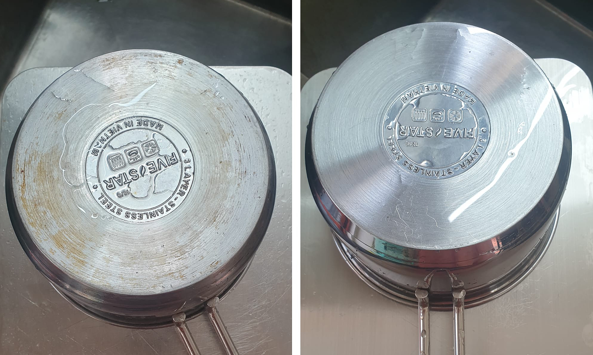Tips for cleaning kitchenware with 5,000 dong limestone powder