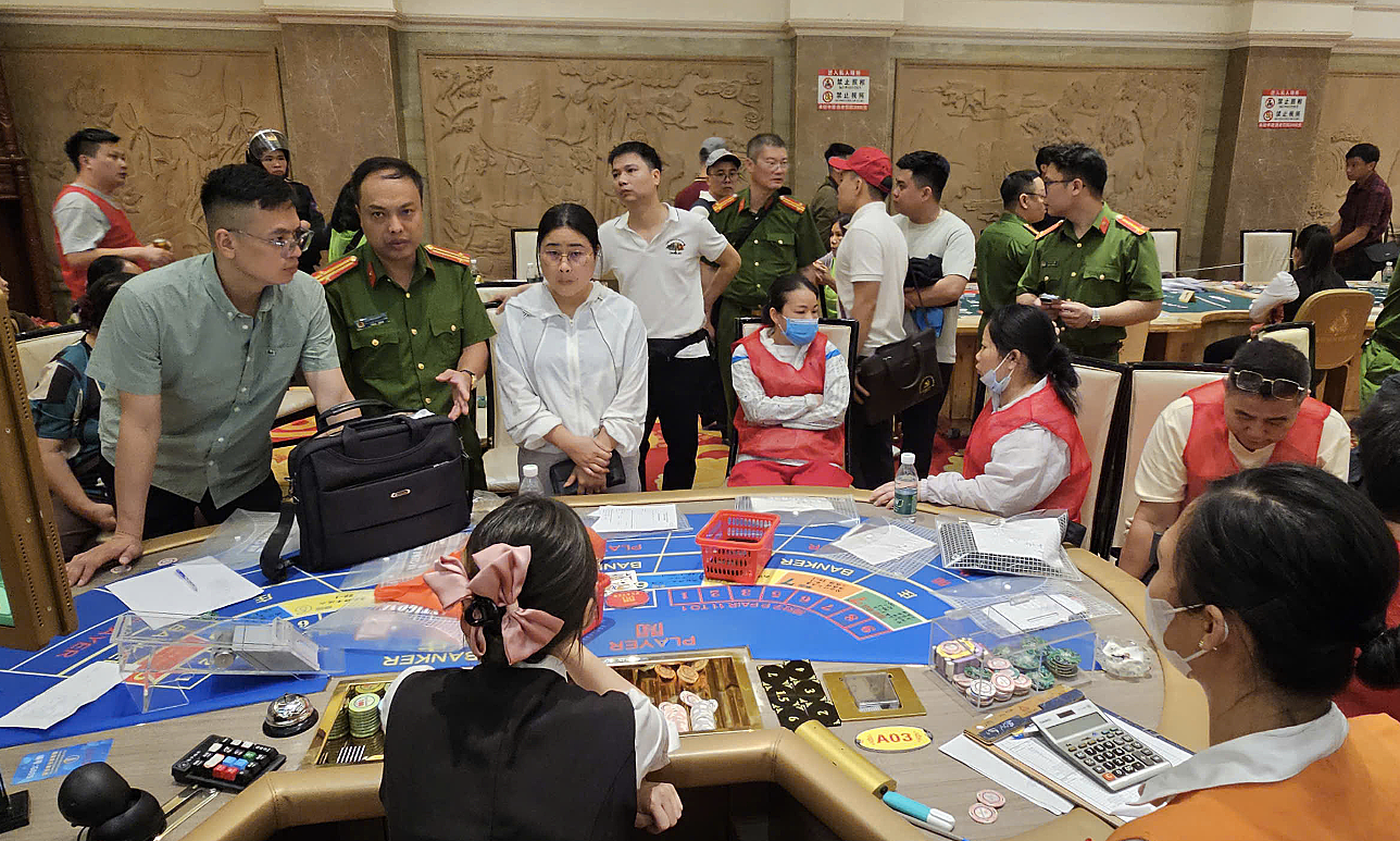 Police raid casino operating as 'international entertainment club' near border