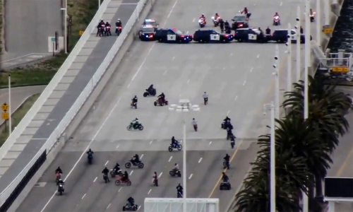 Police intercept reckless riders causing street chaos