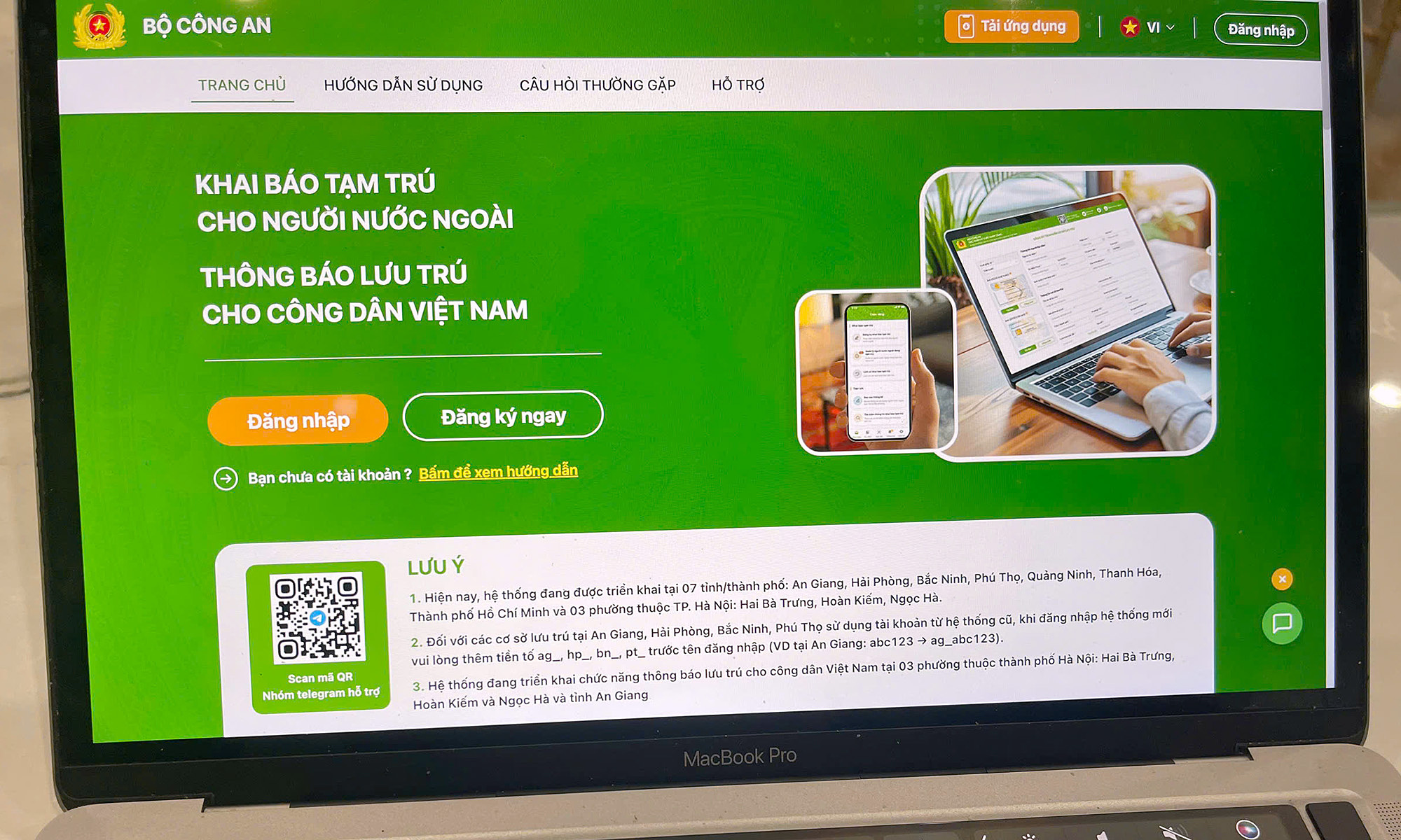 Unified website for temporary residency declarations and stay notifications to launch on 21/5