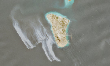 Satellite images reveal large suspected oil slick near Iran's Kharg Island