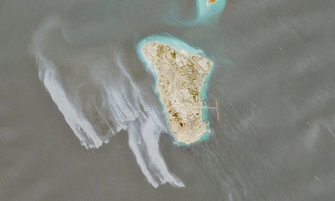 Satellite images reveal large suspected oil slick near Iran's Kharg Island
