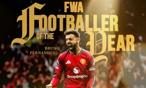 Bruno Fernandes named Premier League player of the season