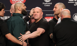 One of the most chaotic press conferences in UFC history