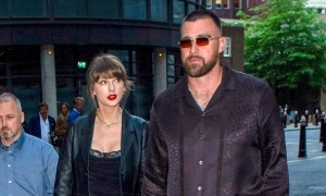 Taylor Swift and fiance step out in pajama fashion