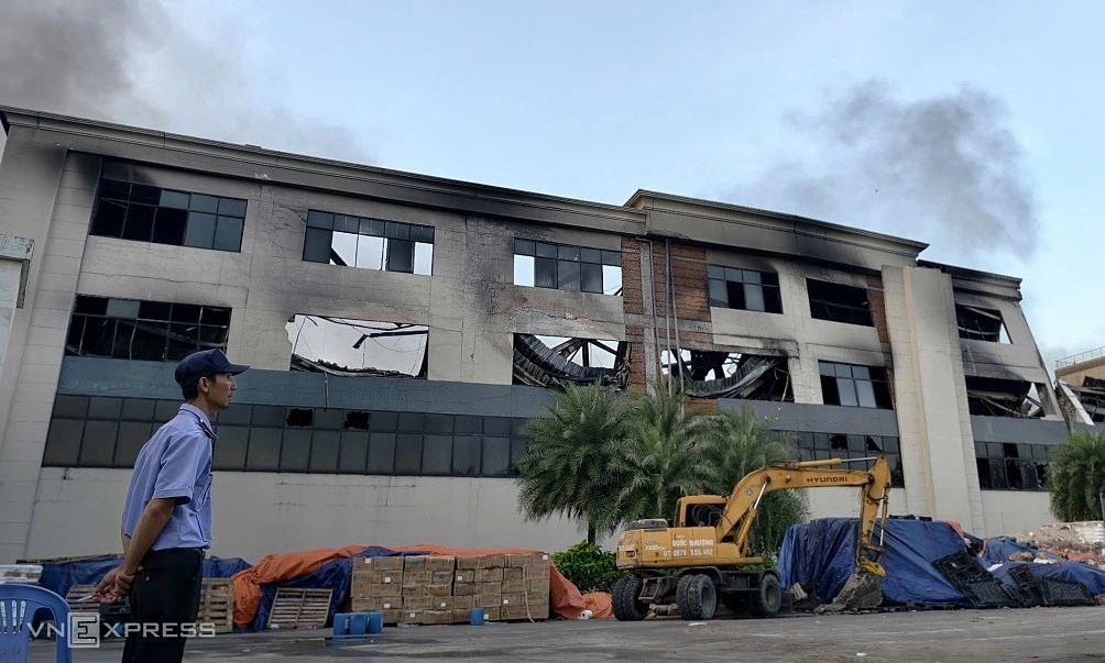Over 1,300 workers affected after factory fire in Dong Nai