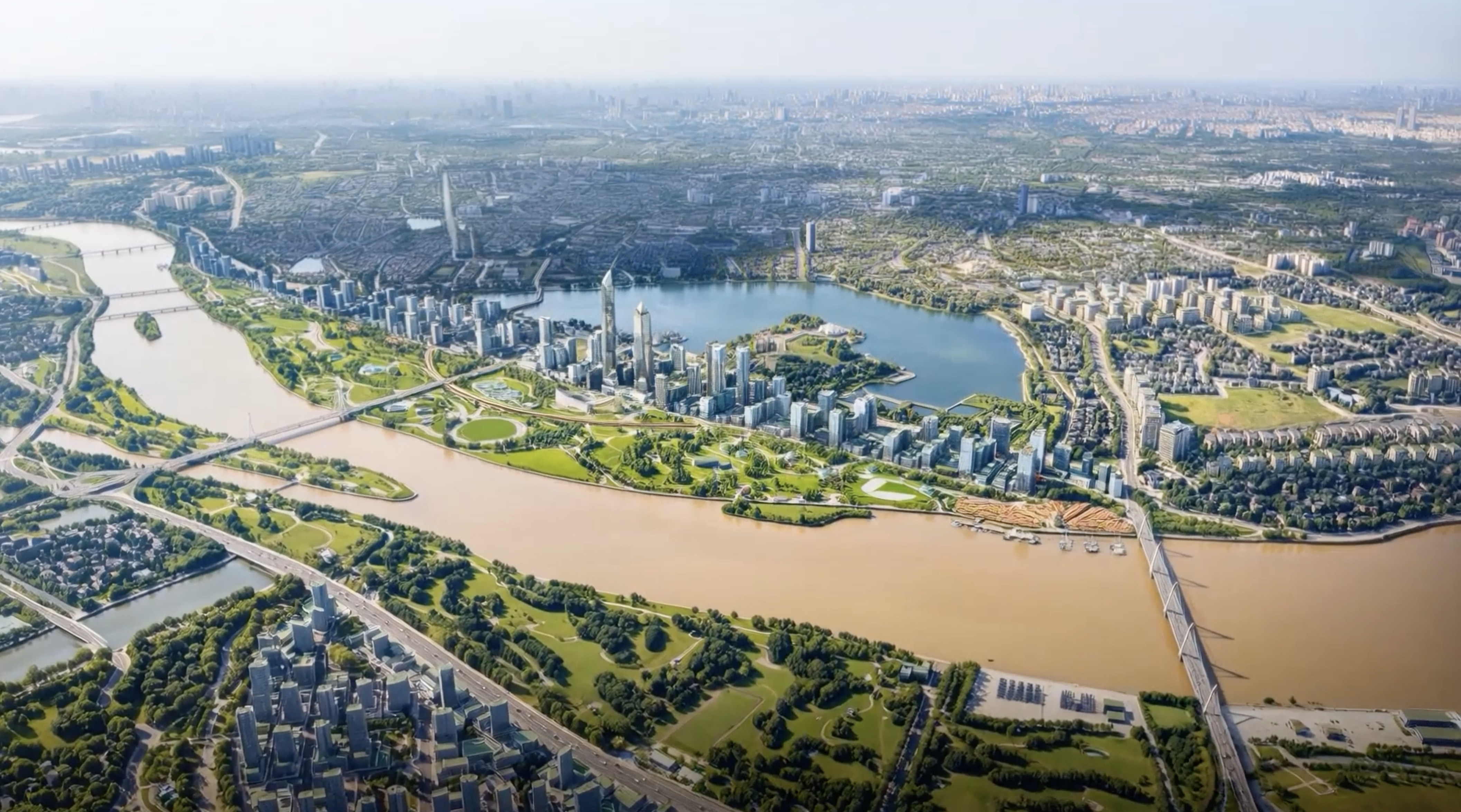 Vision for the Red River landscape boulevard axis