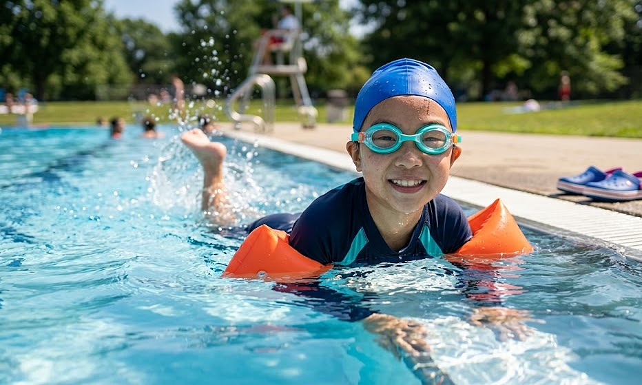 Preventing middle ear infection in children when swimming in summer