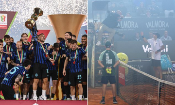 Italy Open quarter-final halted by Inter Milan's Coppa Italia celebrations