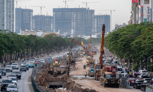Hanoi's inner city transforms into a major construction site