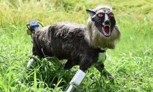 "Devil wolf" robot sells out due to bear crisis in Japan