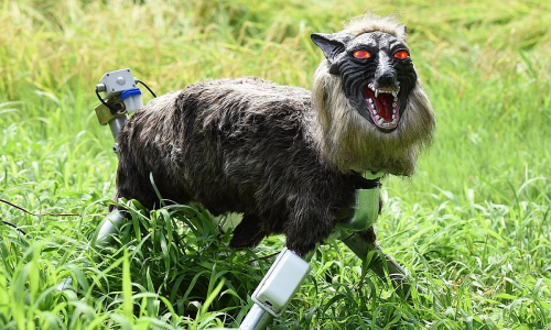 "Devil wolf" robot sells out due to bear crisis in Japan