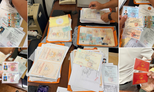 Criminal ring producing 10,000 fake land use rights certificates and citizen identification cards apprehended