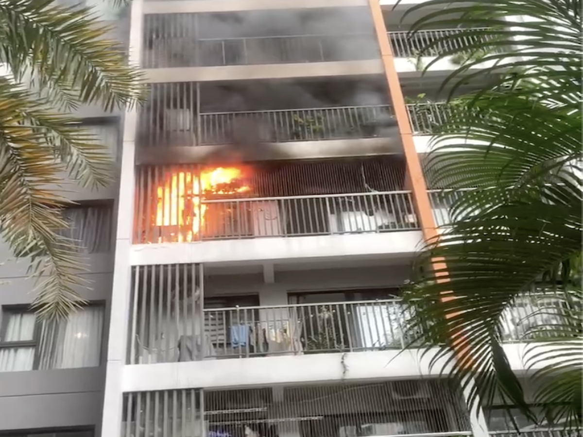 Fire at a 7th-floor apartment in Ho Chi Minh City