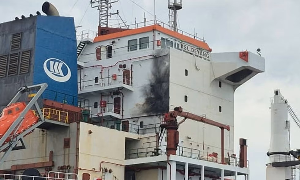 Russian drone strikes cargo ship carrying Chinese crew