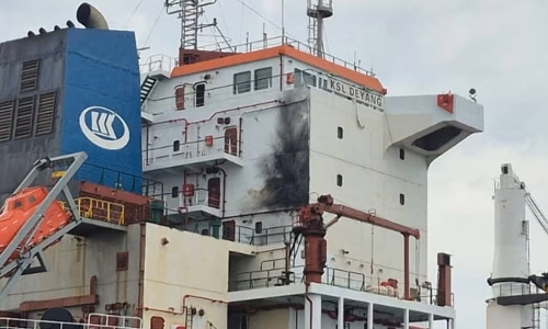 Russian drone strikes cargo ship carrying Chinese crew