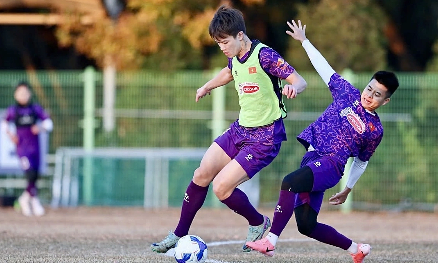 Vietnam national team trains in South Korea ahead of ASEAN Cup 2026