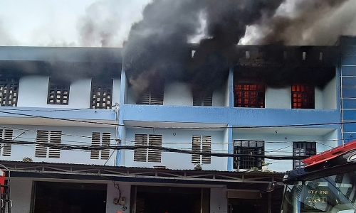 Appliance warehouse fire in Ho Chi Minh City destroys significant property