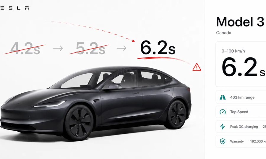 Tesla repeatedly revises electric vehicle specifications
