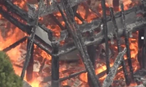 "1,200-year flame" suspected in Japan temple fire