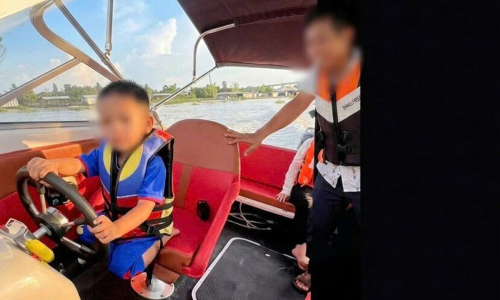 Man posts video of 3-year-old son driving canoe online
