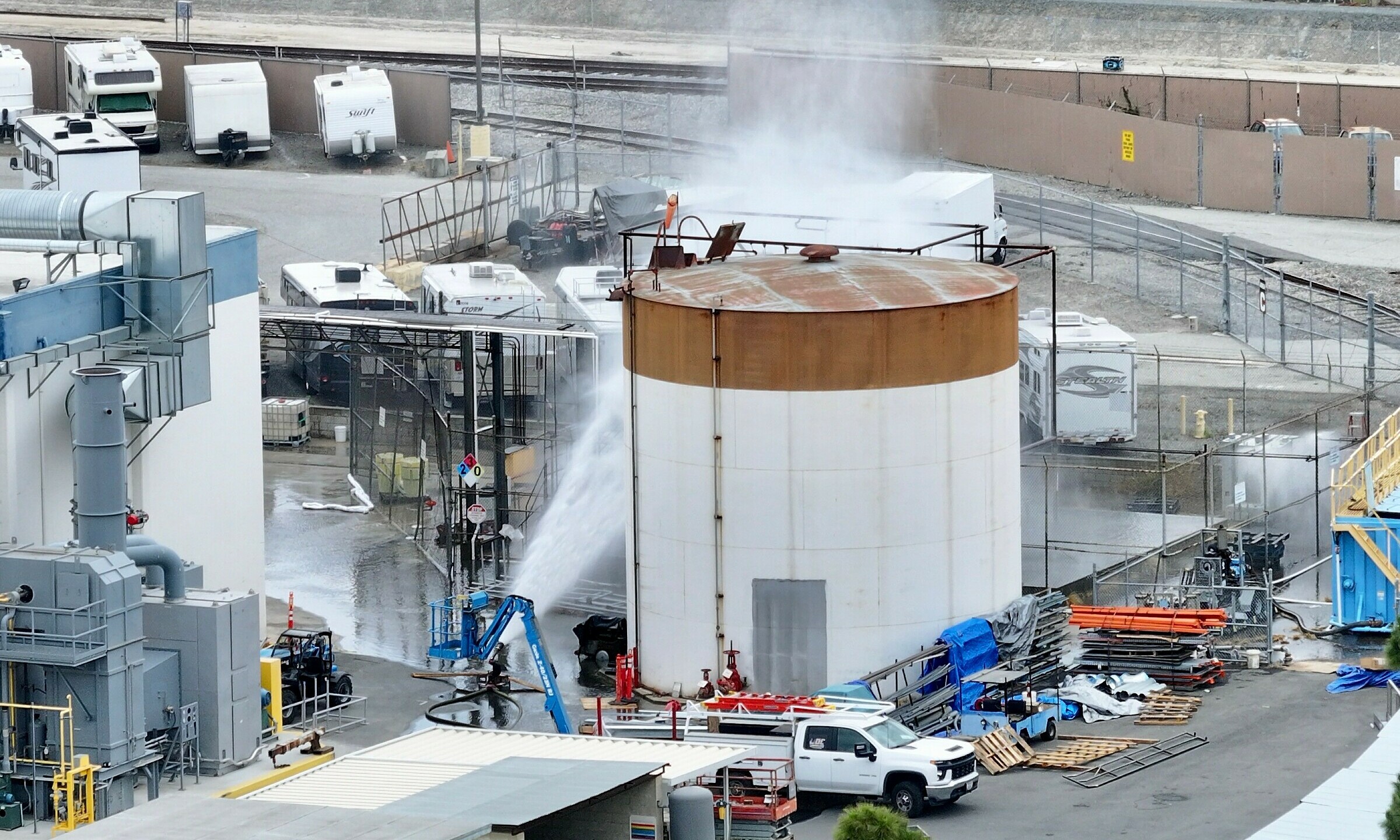 Orange County evacuates 40,000 as chemical tank threatens explosion