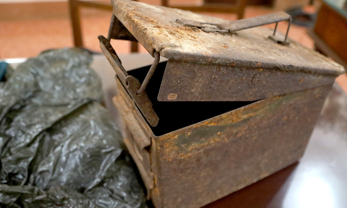 Veteran's ammunition box lost for over half a century found in cave
