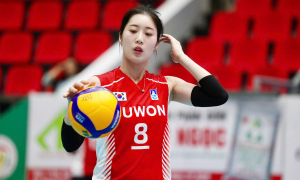 The beauty of South Korea's volleyball queen