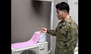 Japanese military's air conditioner power-saving tip