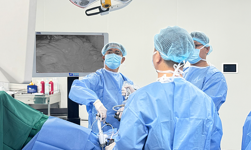 Stomach herniates into woman's chest cavity