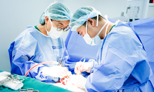 Ovarian tumor occupies abdominal cavity