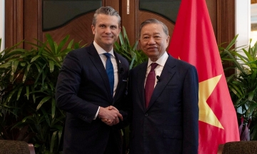 General Secretary and President meets with US, Australian, and Japanese defense ministers