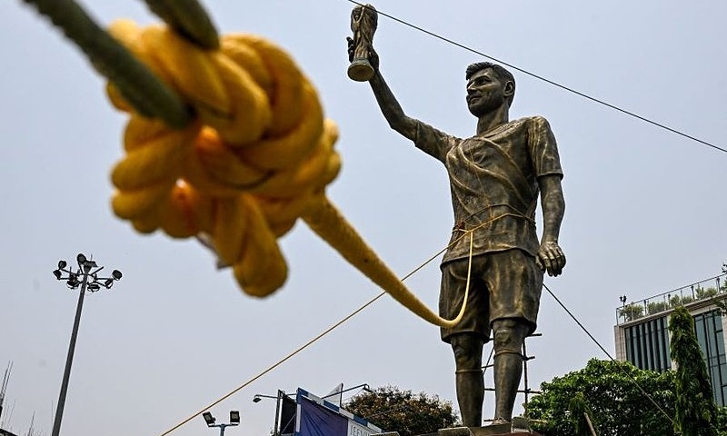 India set to dismantle Messi statue