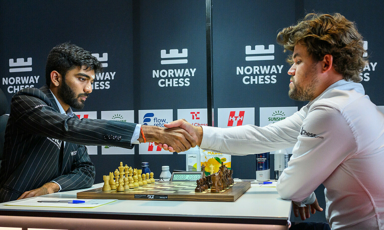 Carlsen defeats world champion Gukesh at Norway Chess super tournament