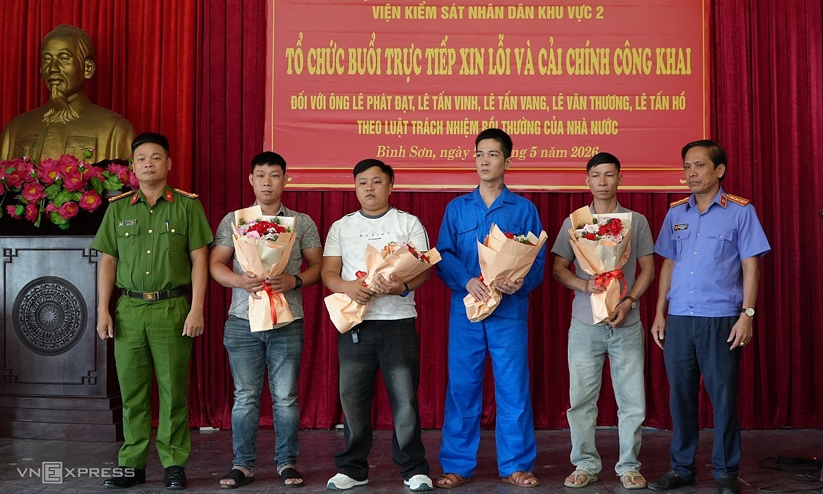 After more than 10 years of wrongful accusation, five individuals receive public apology