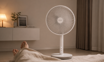 What happens when you sleep with a fan on all night during hot weather?