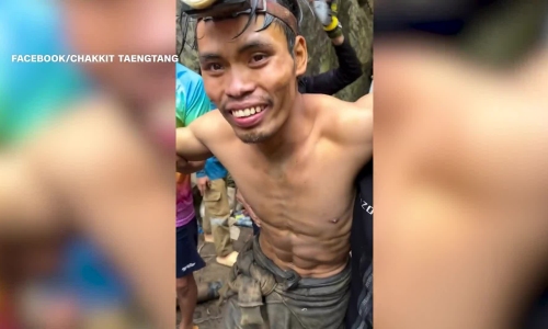 4 individuals trapped in Laos self-rescue from cave