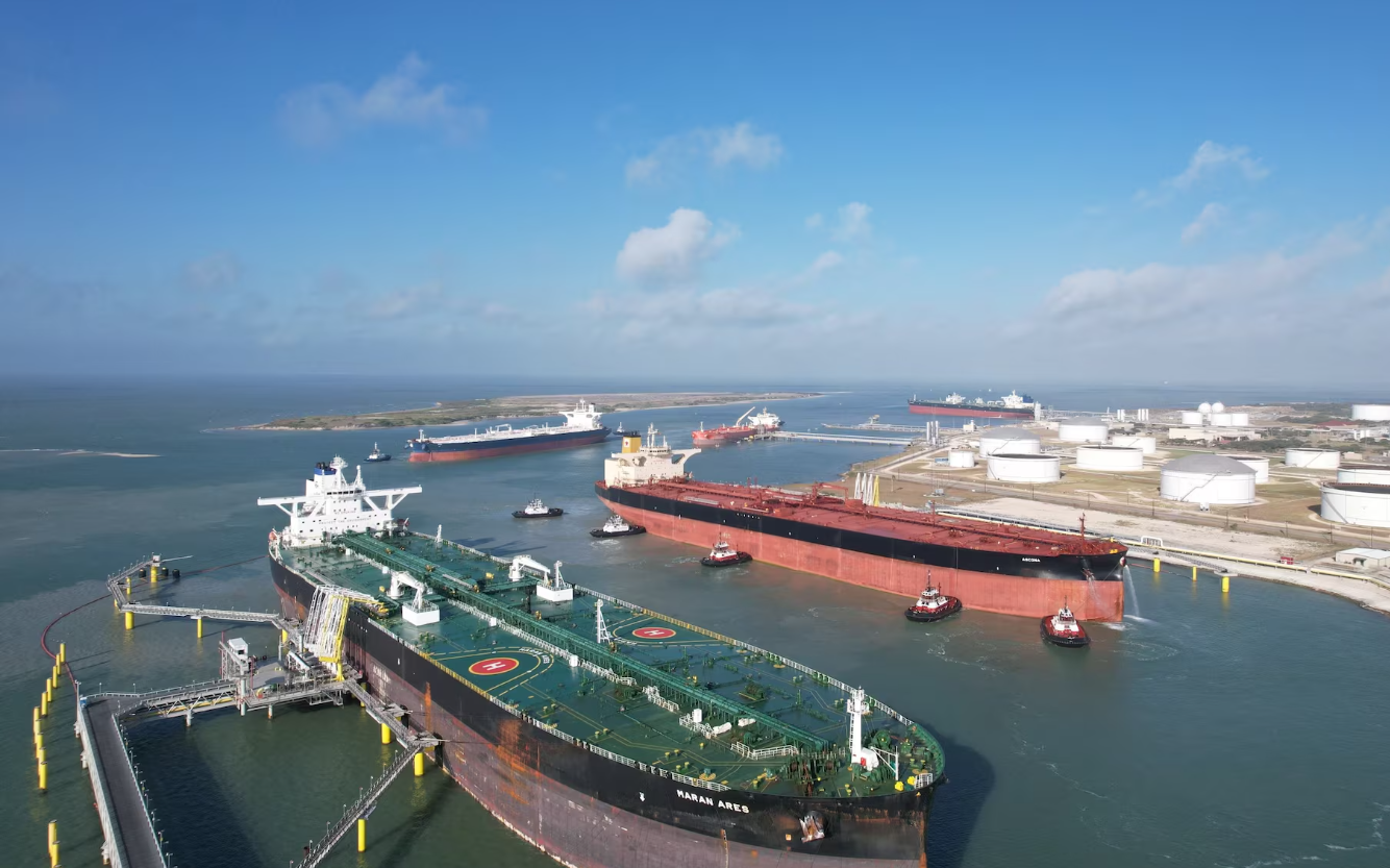 US crude oil exports hit record high