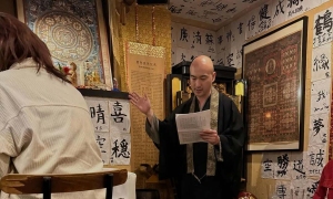 Sip cocktails, lie in coffins at a Japanese monk's bar